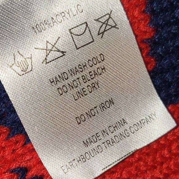 Reversible Reindeer Fair Isle Knit Winter Oversized Knit Scarf - Picture 3 of 8